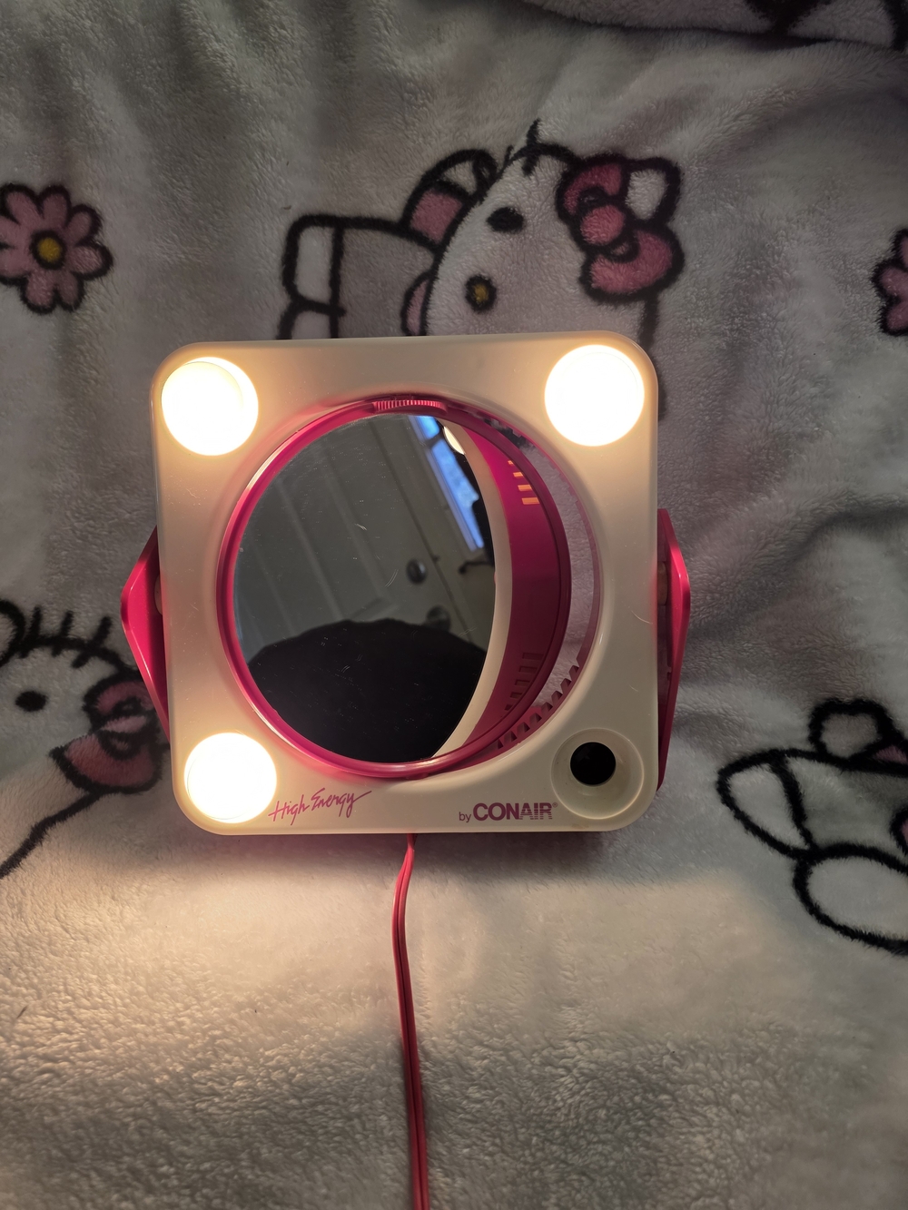 1980s Vintage Conair High Energy Light Up Vanity Mirror
